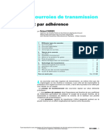 Poulies Et Courroies de Transmission: Entraînement Par Adhérence