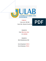 Course Code: EEE 1102 Course Title: Electrical Circuits I Lab