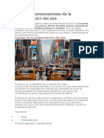 Causas y Consecuencias de La Contaminación Del Aire