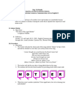 Lesson Plan For Final Demonstration Teaching