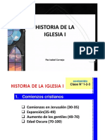 Historia de La Iglesia Clase #1 - 3 Pr. Isabel Cornejo