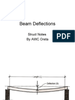 Beam Deflections: Struct Notes by AWC Oreta