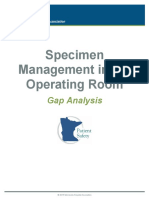 Specimen Management in The or Gap Analysis