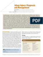 Acute Kidney Injury: Diagnosis and Management