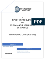 A Report On Production OF An Avalanche Hazard Map With Arcgis