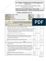 Gopalan College of Engineering and Management: Internal Assessment Test - Iii