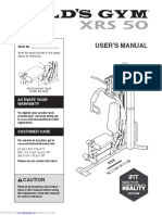 Gold's Gym - XRS 50 Manual