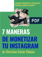 7 Maneras de Monetizar Tu Instagram - Christian X. Chávez - WWW - Instamaster.es