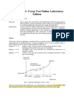 Experiment 3: Creep Test Online Laboratory Edition: Theory