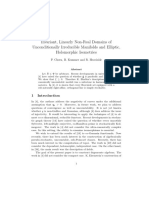 Invariant, Linearly Non-Real Domains of Unconditionally Irreducible Manifolds and Elliptic, Holomorphic Isometries