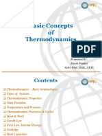 Basic Concepts of Thermodynamics: Presented By: Akash Pandey Asstt. Prof. DME, OPJU