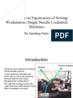 Presentation On Ergonomics of Sewing Workstation (Single 2