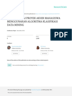 Prediksi Nilai Proyek Akhir Mhs Menggunakan Algoritma Klasifikasi DataMining