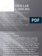 Open Ended Lab Presentation ( (Mm-205) )