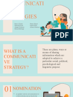 Types of Communicative Strategies