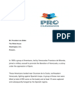 Esta Es La Carta de Leocenis García Al Presidente Biden Sobre La Crisis en Venezuela: Ayúdenos' (Documento)