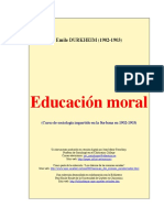 Educación Moral Durkheim Trad