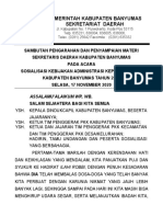 Sosialisasi Kebijakan Administrasi Kependudukan Kabupaten Banyumas Tahun 2020 (Sekda)