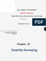 Specification and Quantity Surveying: COTM Program