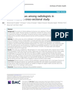 Physical Exercises Among Radiologists in Saudi Arabia: A Cross-Sectional Study