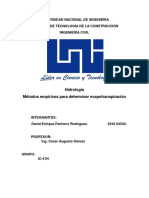 Métodos Empíricos para Calcular Precipitación David Pacheco 2016 0433u