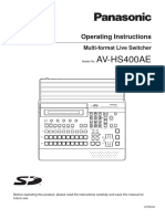 Switcher Panasonic AV-HS400AE