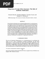 Brochu Et Al. (1986) - Dispersion of Crude Oil in Seawater, The Role of Synthetic Surfactants