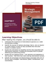 International Strategy: Creating Value in Global Markets: Because Learning Changes Everything