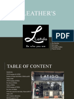 Latido Leather'S: Team Member: Samikshya Khati Chhetri Ria Shrestha Ritu Lama Prasiddha Pradhan Prajwol Katwal