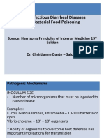 Acute Infectious Diarrheal Diseases and Bacterial Food Poisoning