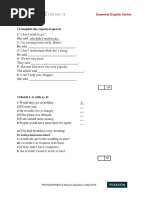 Unit Test 12: Essential English Centre