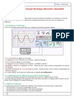 Le Courant Electrique Alternatif Sinusoidal Cours 1