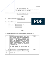 FORM 45 Declaration of Compliance With The Provisions of Section 123A of The Companies Act 2017