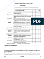 G P E F: Eneral Erformance Valuation ORM