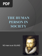 The Human Person in Society