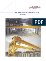 Operations & Maintenance Manual For Crane