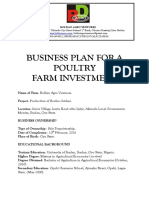 Business Plan For A Poultry Farm Investment