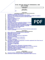 The Provincial Motor Vehicles Ordinance 1965