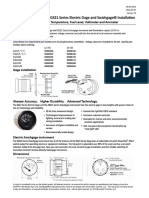 EG21 and EGS21 Series Electric Gage and Swichgage Installation