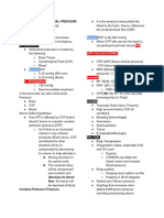 Normal DIE CPP Calculations:: Increased Intracranial Pressure (Cerebral Perfusion Pressure)