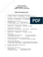 Question Bank Control System (PC-EE 503) Discipline: EE1 & EE2, 5th Semester