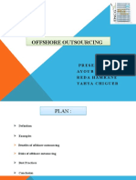 Offshore Outsourcing Offshore Outsourcing: Presented By: Ayoub Grani Reda Hamrane Yahya Chiguer