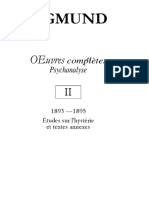 Oeuvres Completes - Psychanalyse Volume 2 1893-1895, Etudes Sur Lhysterie Et Textes Anciens by Sigmund Freud