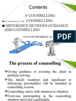 Process of Counselling Phases of Counselling Difference Between Guidance and Counselling