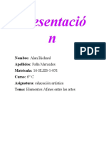 Elementos Afines Entre Las Artes, Por Alan Faña