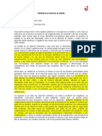 Ensayo La Calidad en El Servicio Al Cliente.