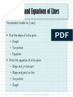 Slope and Equations of Lines