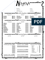 WOD - Werewolf - The Apocalypse - Character Sheet - Nagah