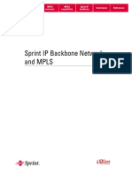 Sprint IP Backbone Network and MPLS: Contents