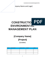 Environmental Management Plan Sample